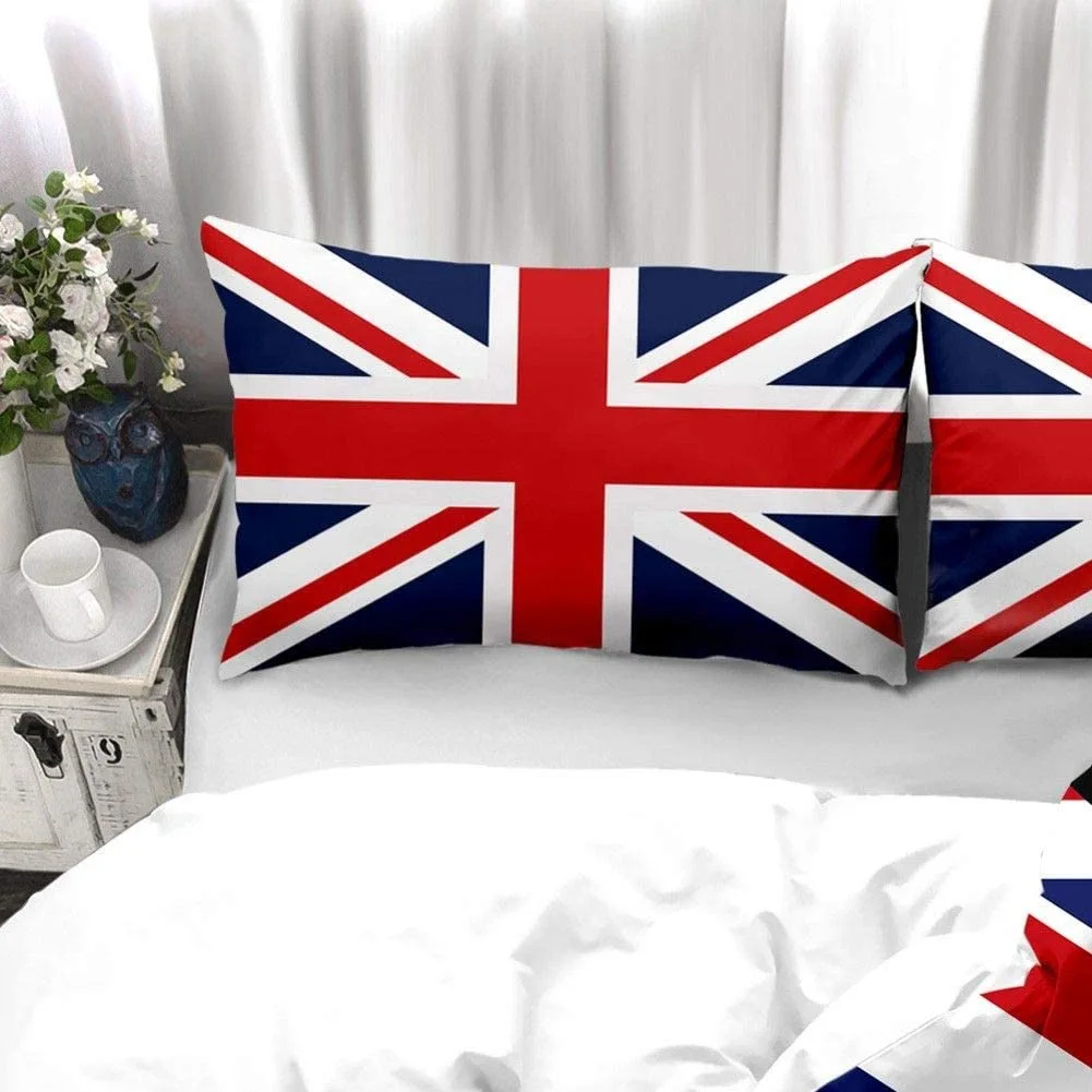 Duvet Cover Set Soft London Themed Comforter Cover Set 3 Pieces