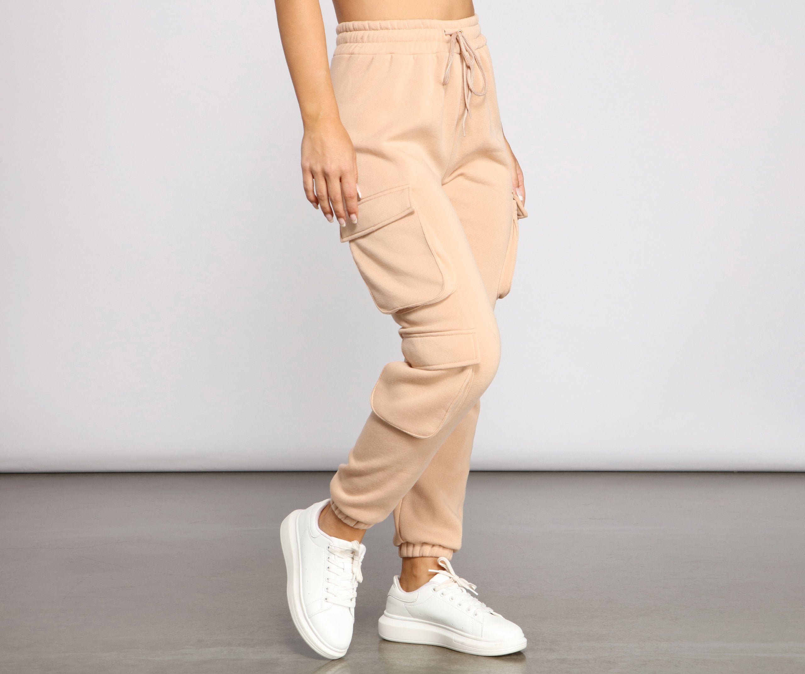 Low Profile High Waist Cargo Joggers