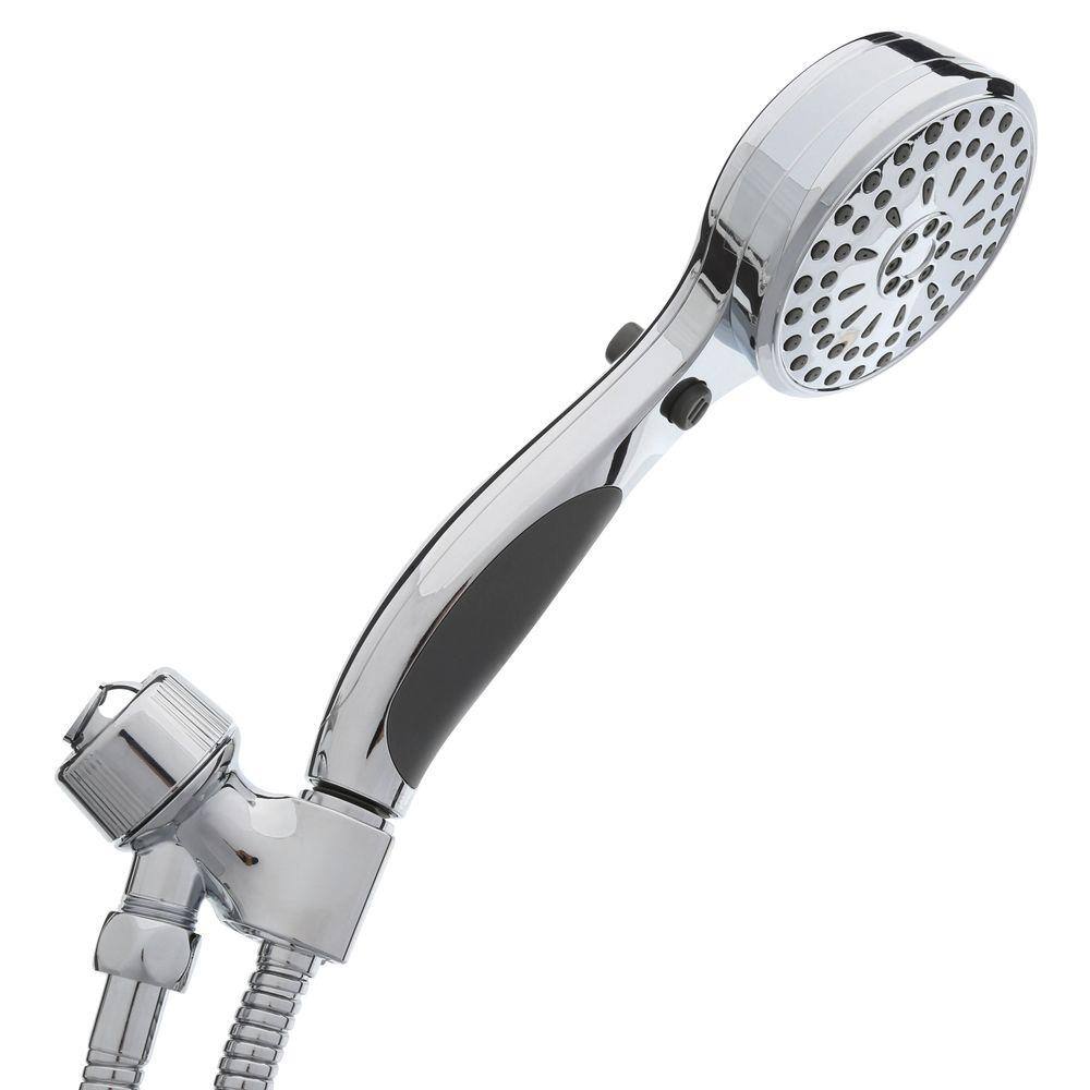 Delta ActivTouch 9-Spray Patterns 1.75 GPM 3.75 in. Wall Mount Handheld Shower Head in Chrome 54424-18-PK