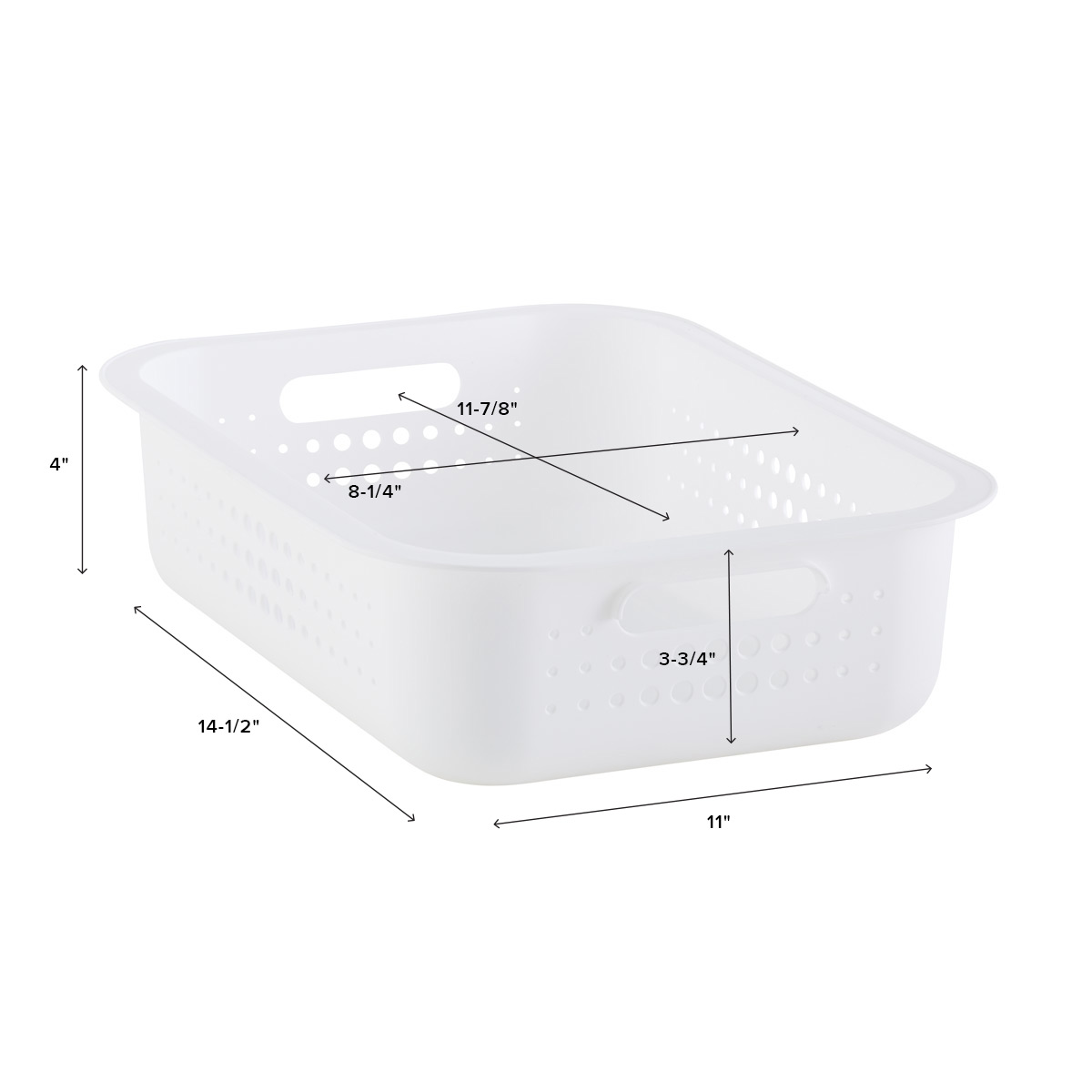 White Nordic Storage Baskets with Handles