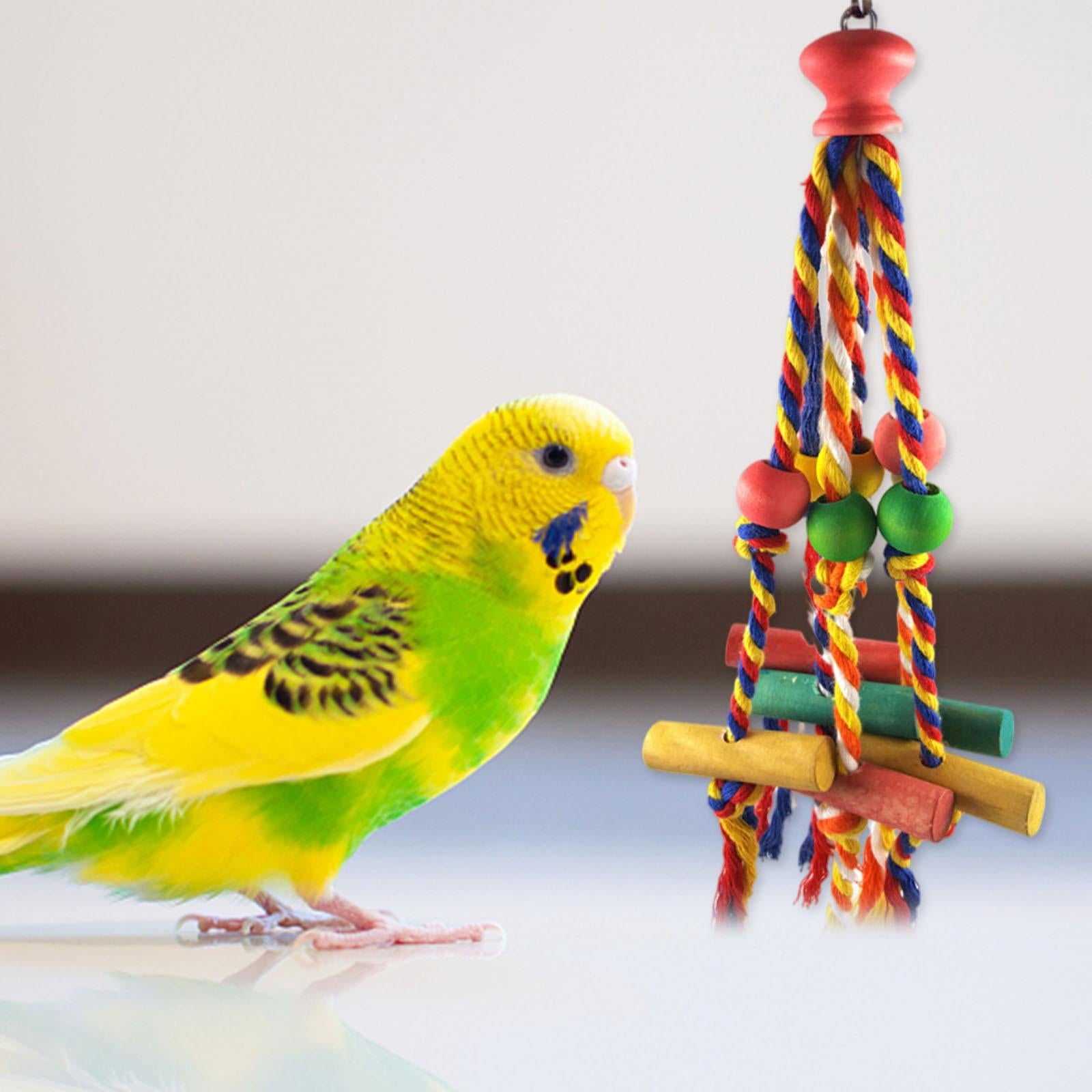 Bird Parrot Toys， Cage Accessories Hanging Chewing.Large Medium Bird Cage Parakeets， Cockatiels， Lovebirds， Conures， Amazon Parrots， Finch