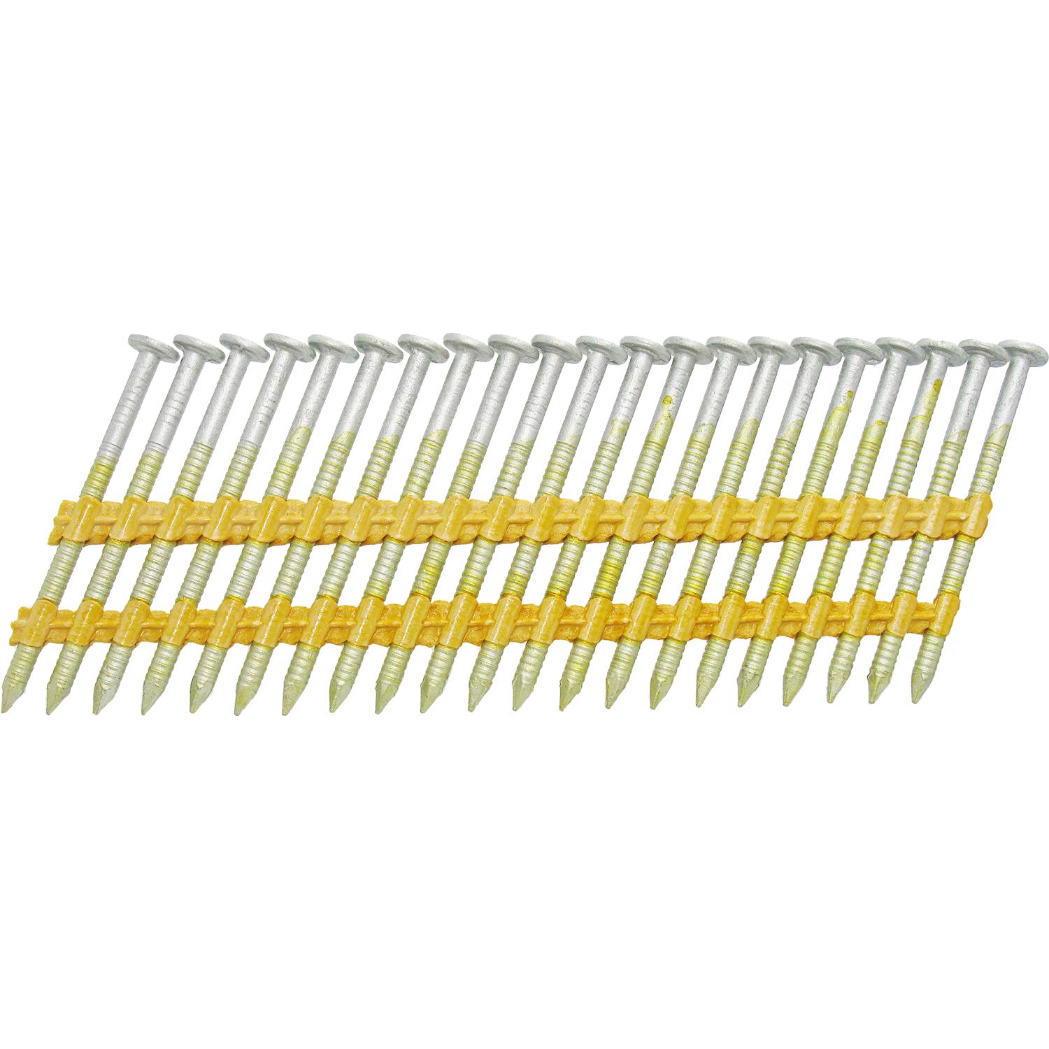 Grip-Rite 2-3/8 in. 12 Ga. Plastic Strip Hot-Dip Galvanized Framing Nails 21 deg 1000 pk