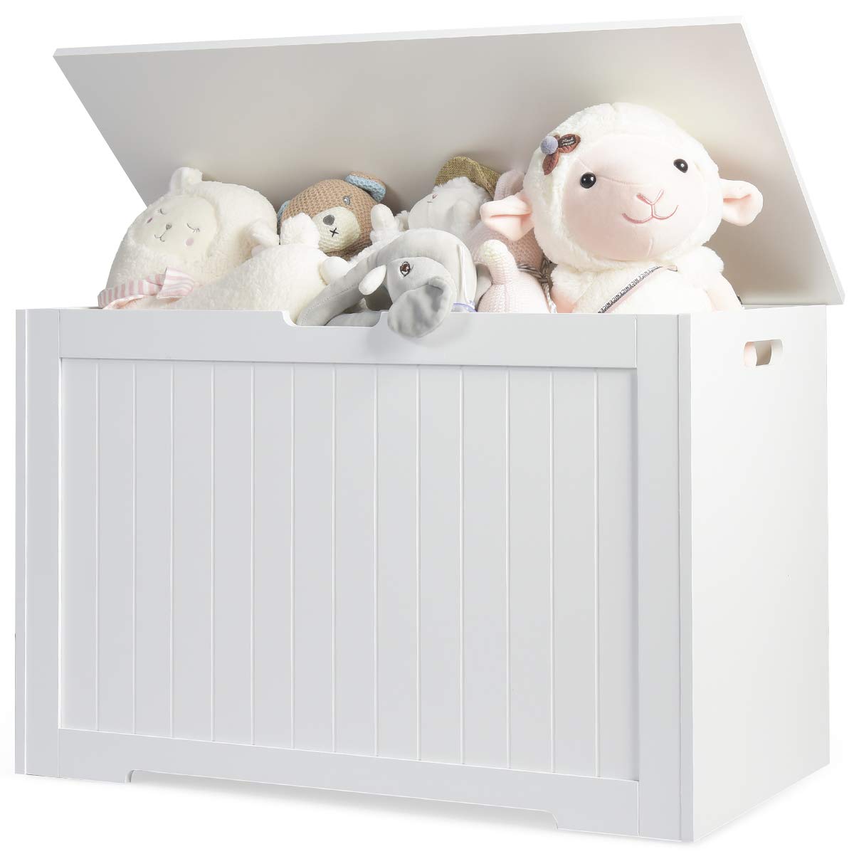 Costzon Wooden Toy Box, Toy Chest & Storage Organizer