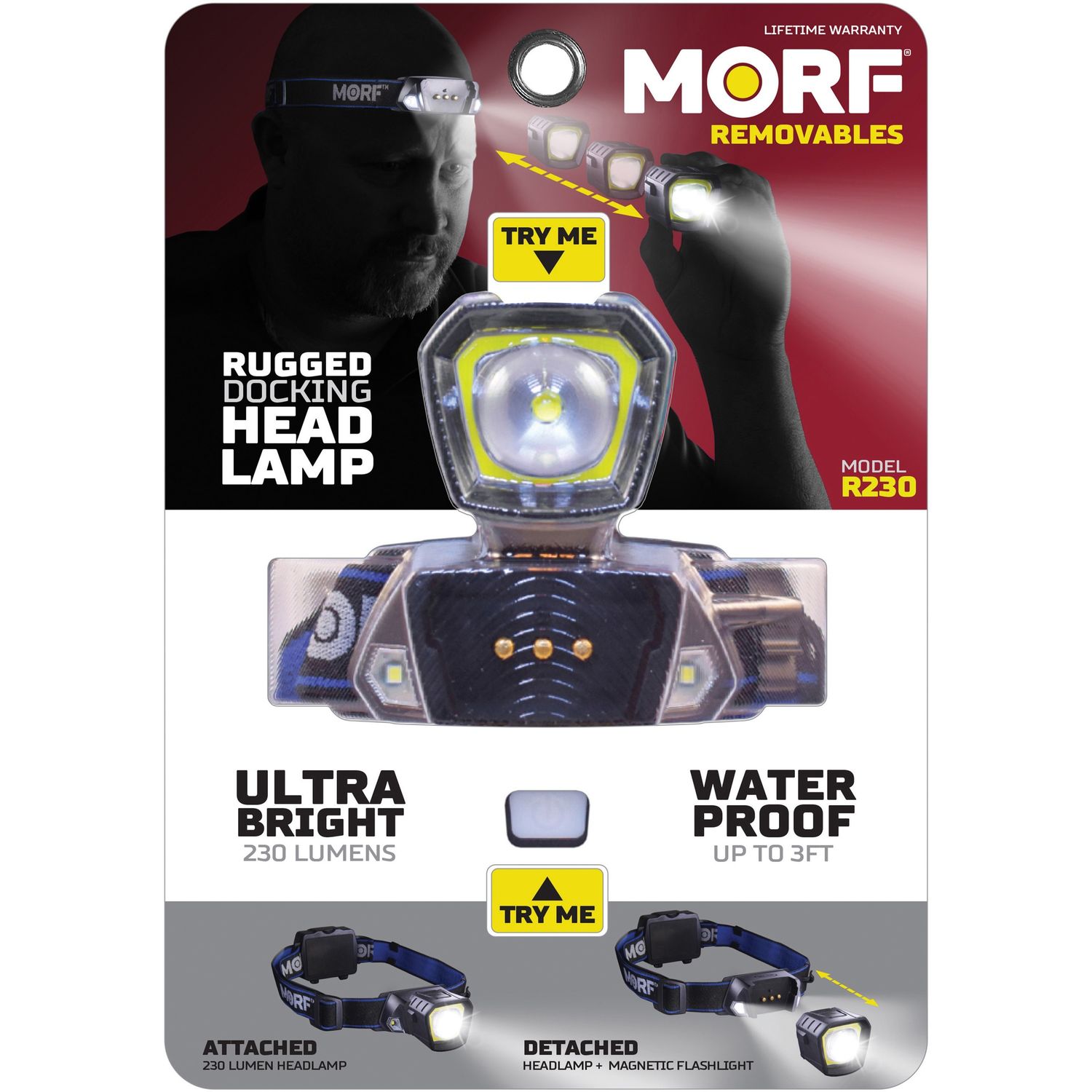 Removable Light Headlamp by Police Security BOS98575