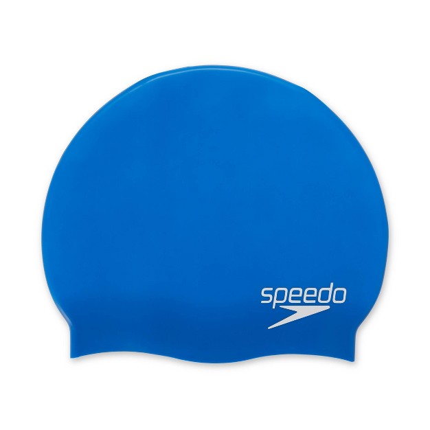 Speedo Jr Silicone Cap Blue