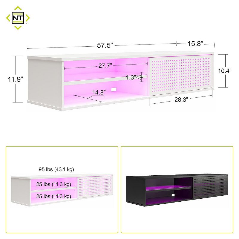 Ntense Glitch Floating TV Stand