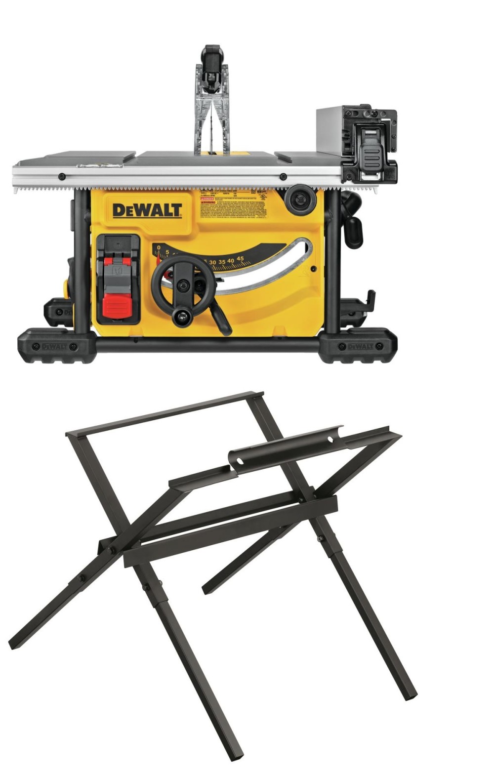 DEWALT 8 1/4 Jobsite Table Saw Compact with Stand Bundle ;