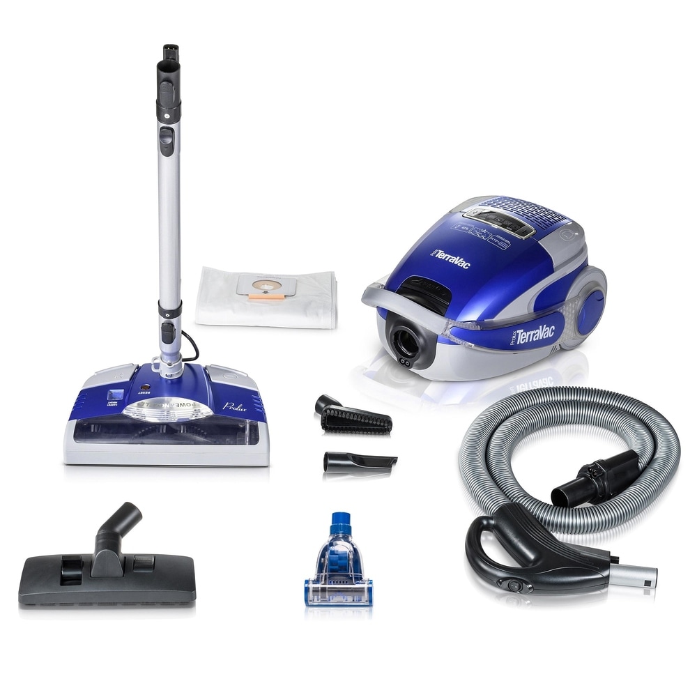 Prolux TerraVac LIMITED EDITION 5 speed Quiet Canister Vacuum Cleaner Sealed HEPA Filter   Deluxe Head