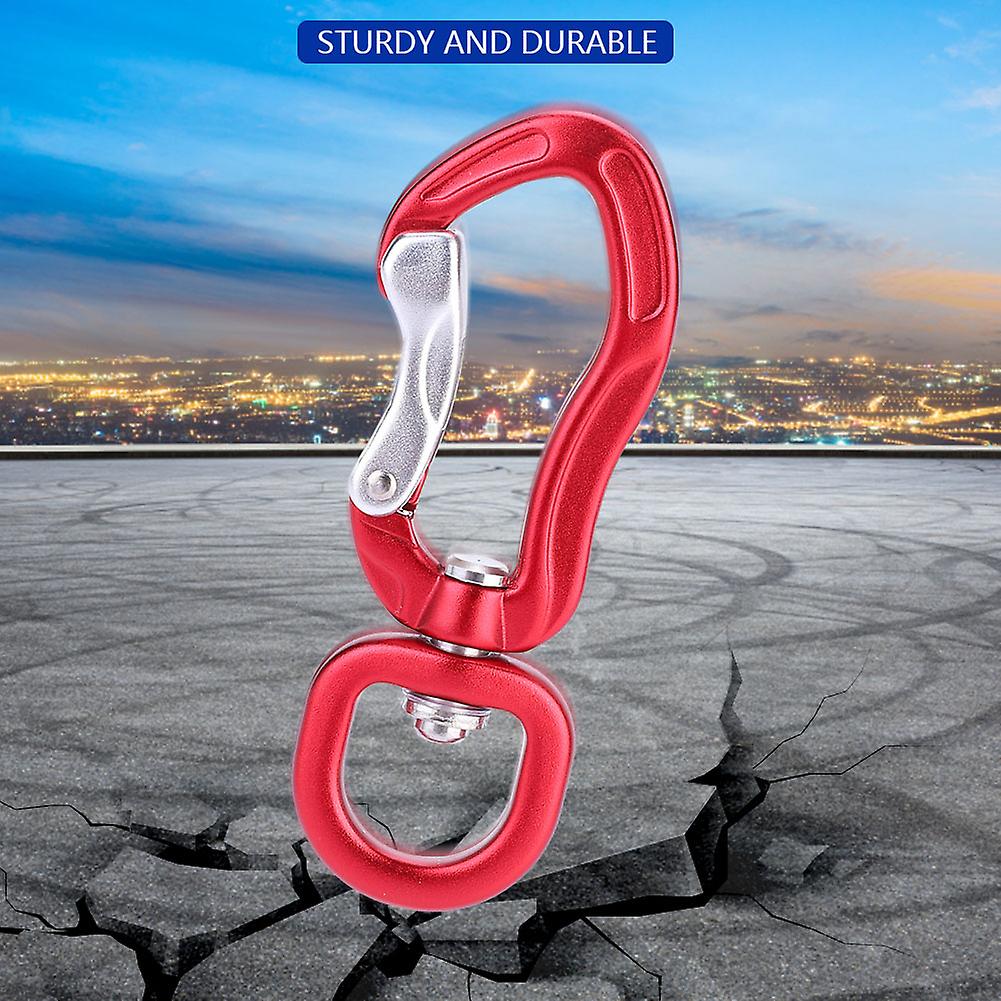 Multifunctional Aluminium Alloy Carabiner Outdoor Mountaineering Safe Lock D Buckle Red