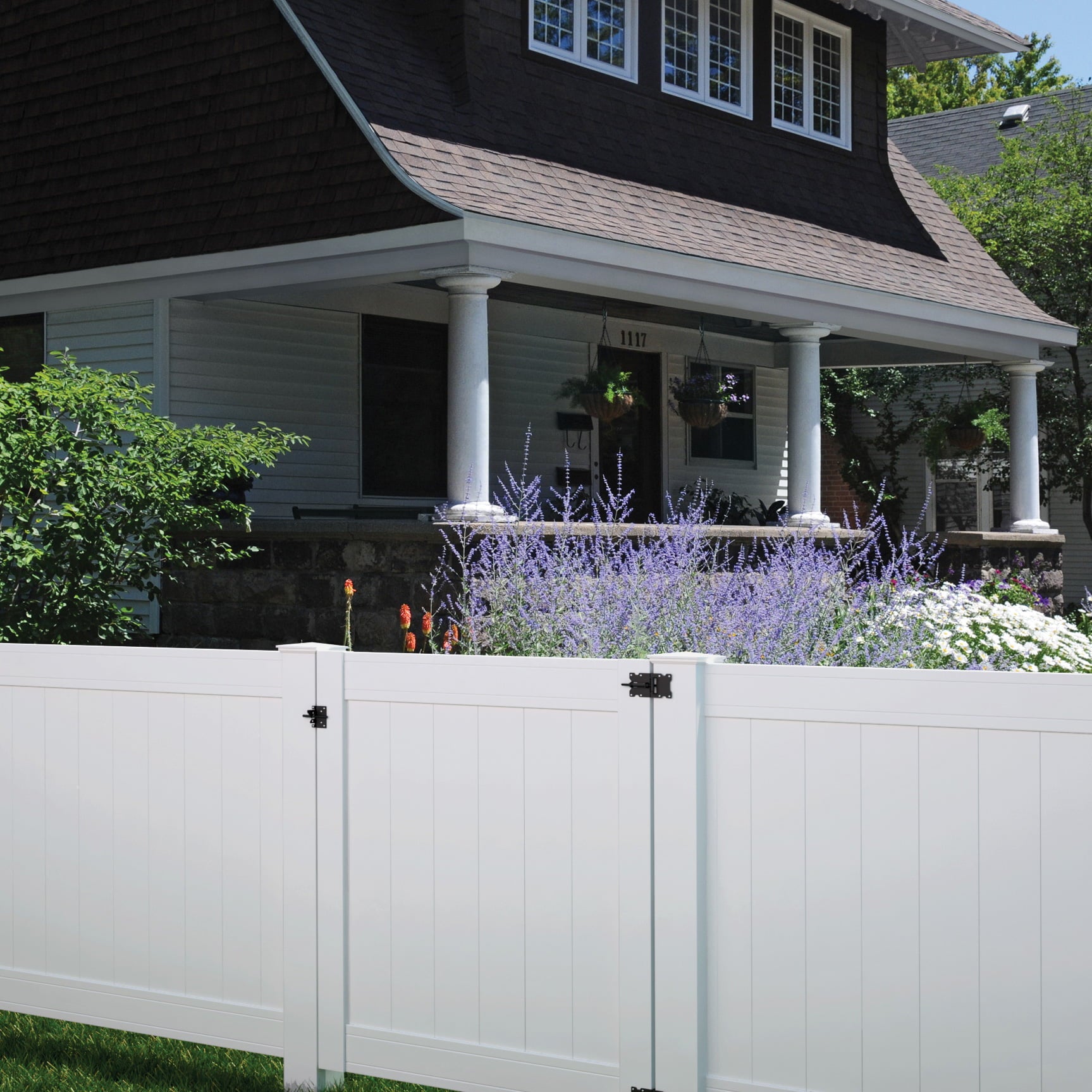 Outdoor Essentials Pro Series 4x6 Lakewood White Vinyl Privacy Fence Panel