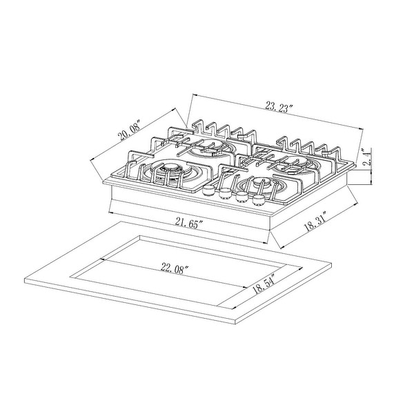 2 Piece Kitchen Appliances Packages Including 24