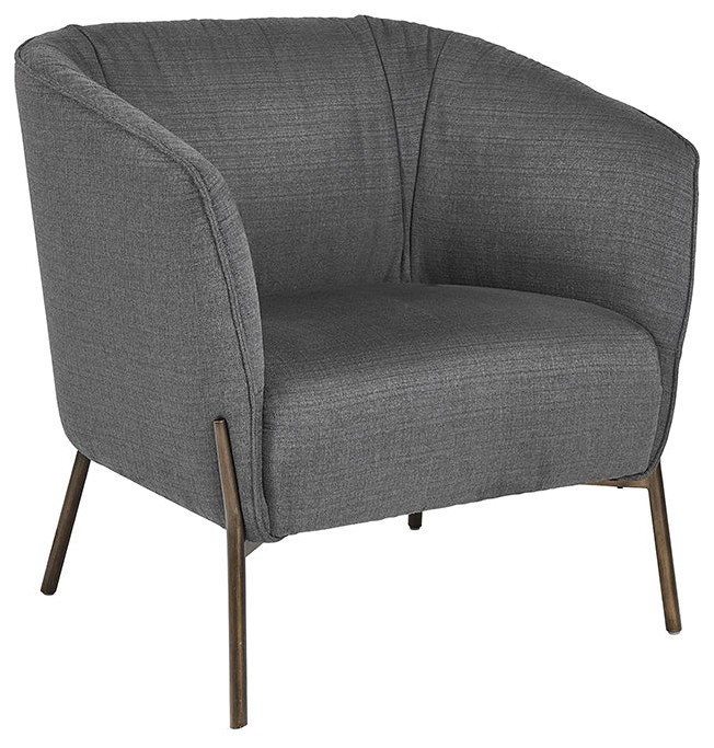 Quade Lounge Chair   Zenith Graphite Grey   Midcentury   Armchairs And Accent Chairs   by Rustic Home Furniture Deco  Houzz