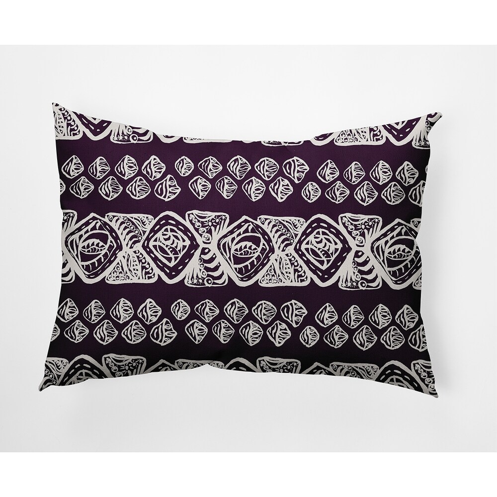 Tribal Geo Faux Linen Pillow