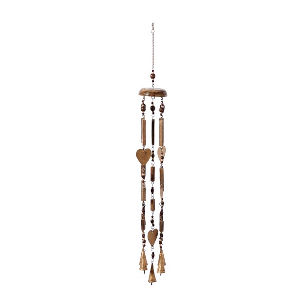 Iron Coastal Hearts Windchime Gold Olivia amp May