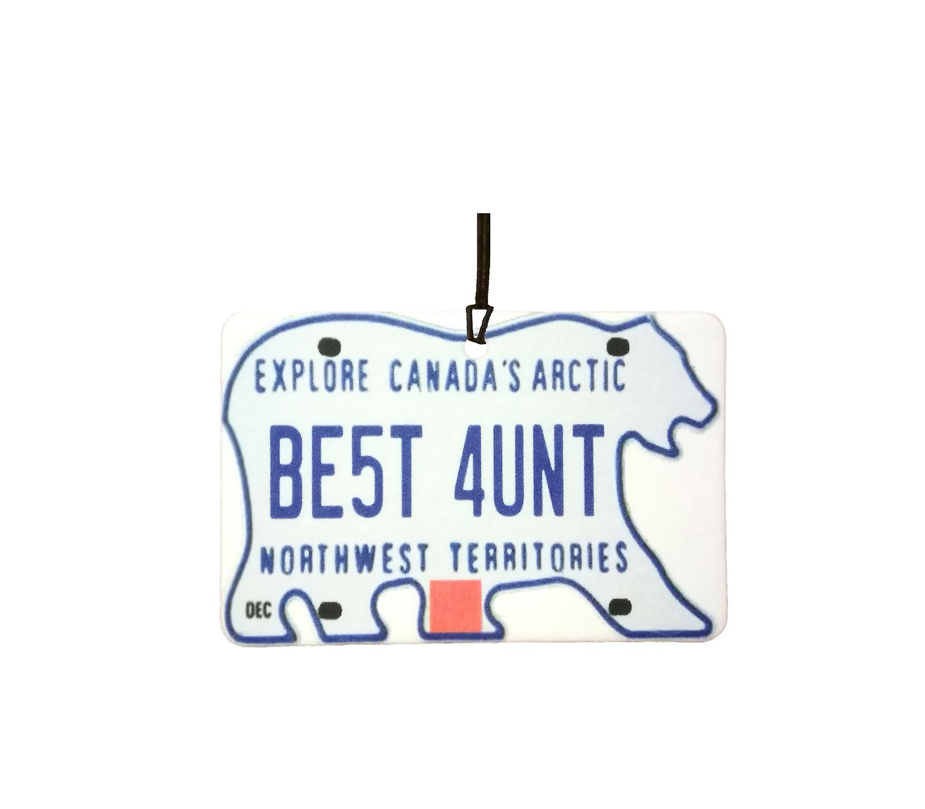 NORTHWEST TERRITORIES - Best Aunt License Plate Car Air Freshener