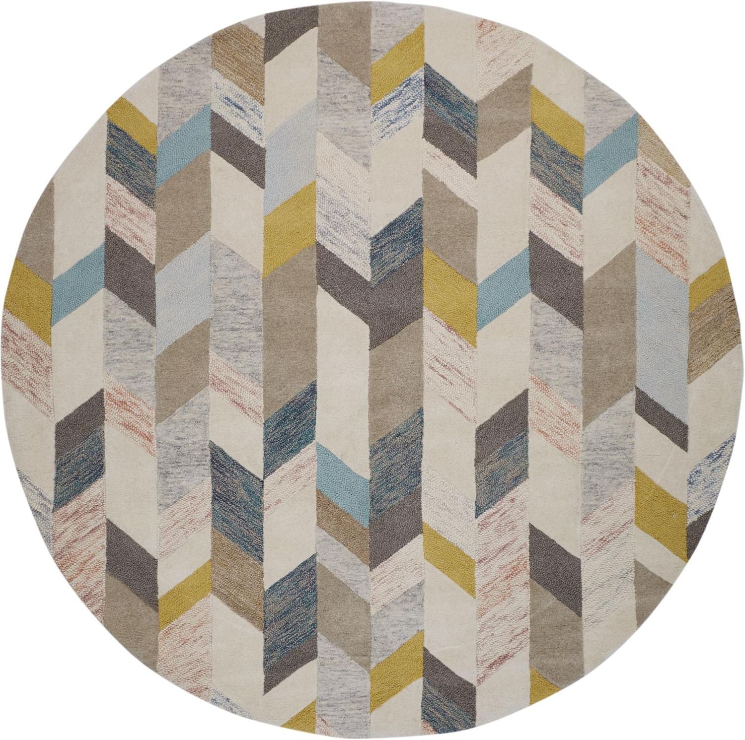 Binada Hand Tufted Blue and Gold Rug by BD Fine