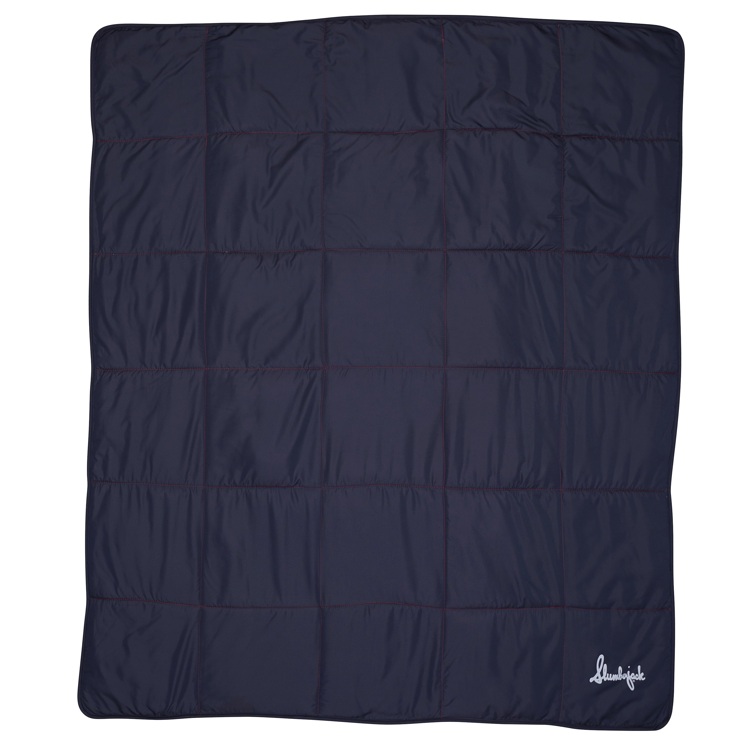 Slumberjack Elk Creek 45-Degree Insulated Adult Indoor/Outdoor Sleeping Bags Blanket Quilt， Indigo， 60