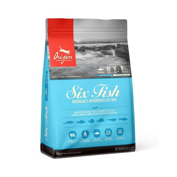 ORIJEN Grain Free Six Fish Dry Cat Food