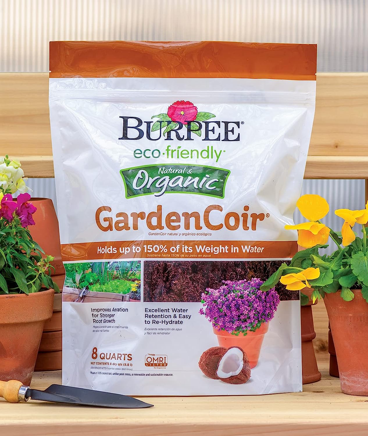 Burpee Natural & Organic GardenCoir, 8 quart, (1 Pack)