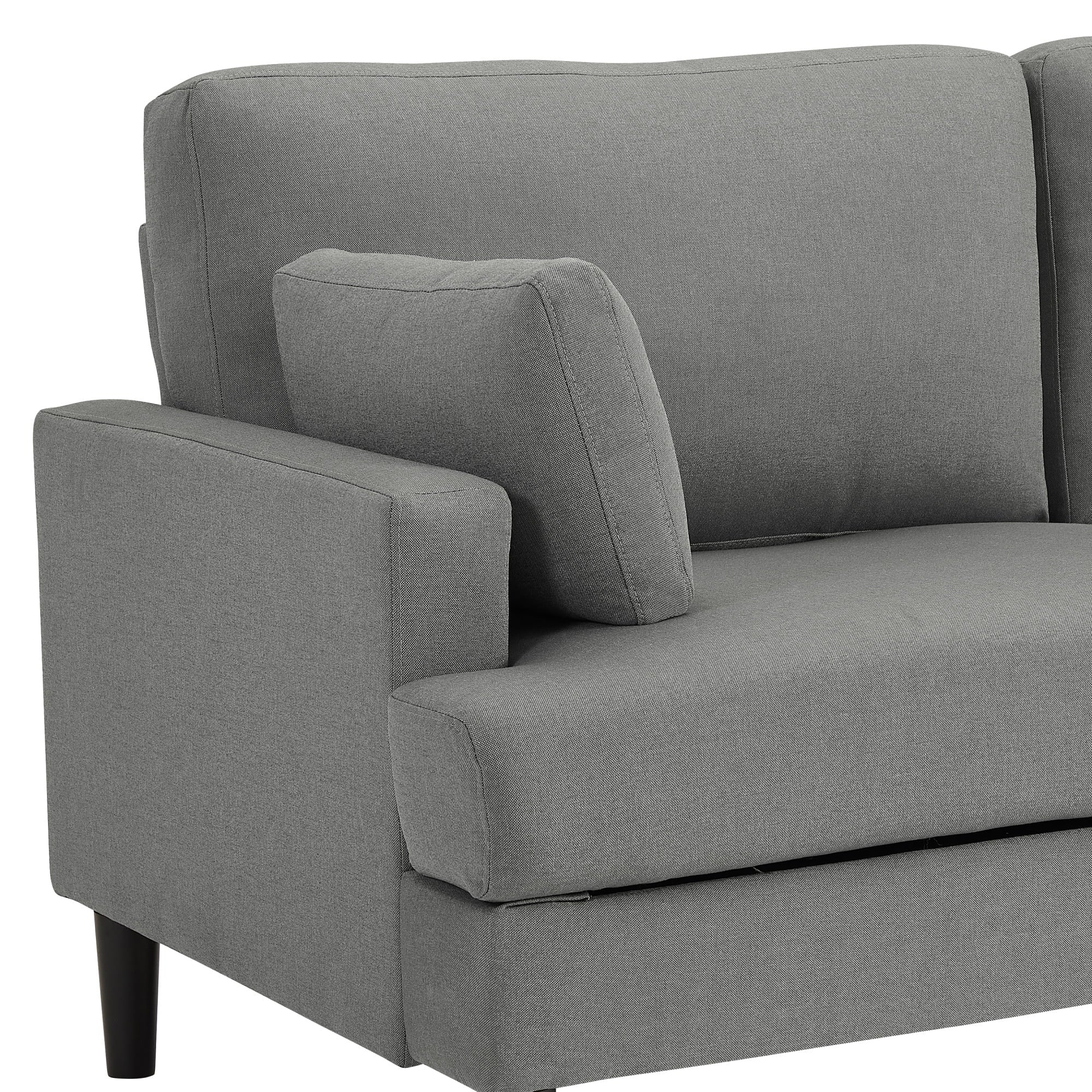 Positano Mid Modern Sofa, Smoke Grey