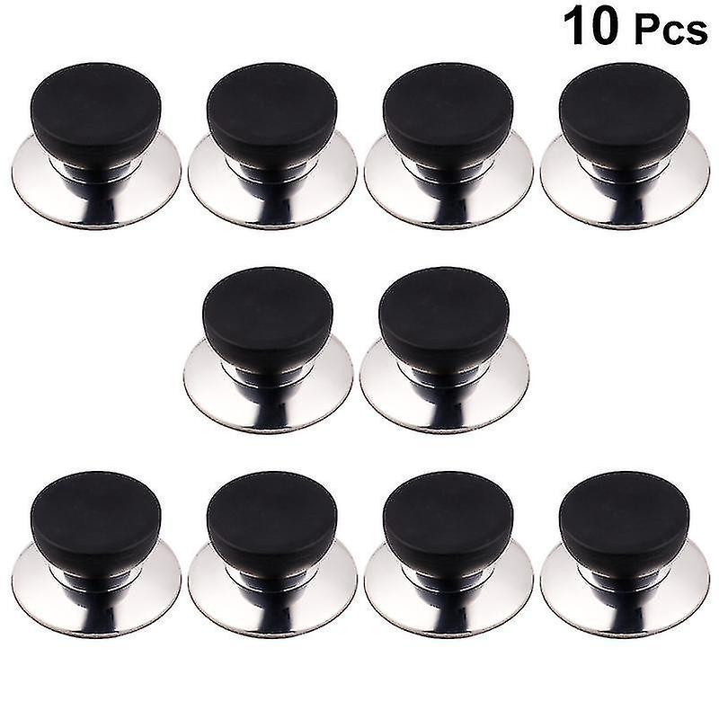 10pcs Stainless Steel Pot Knobs Pan Pot Grip Lid Cover Knobs Handles For Kitchen Cookware Replacement (small)