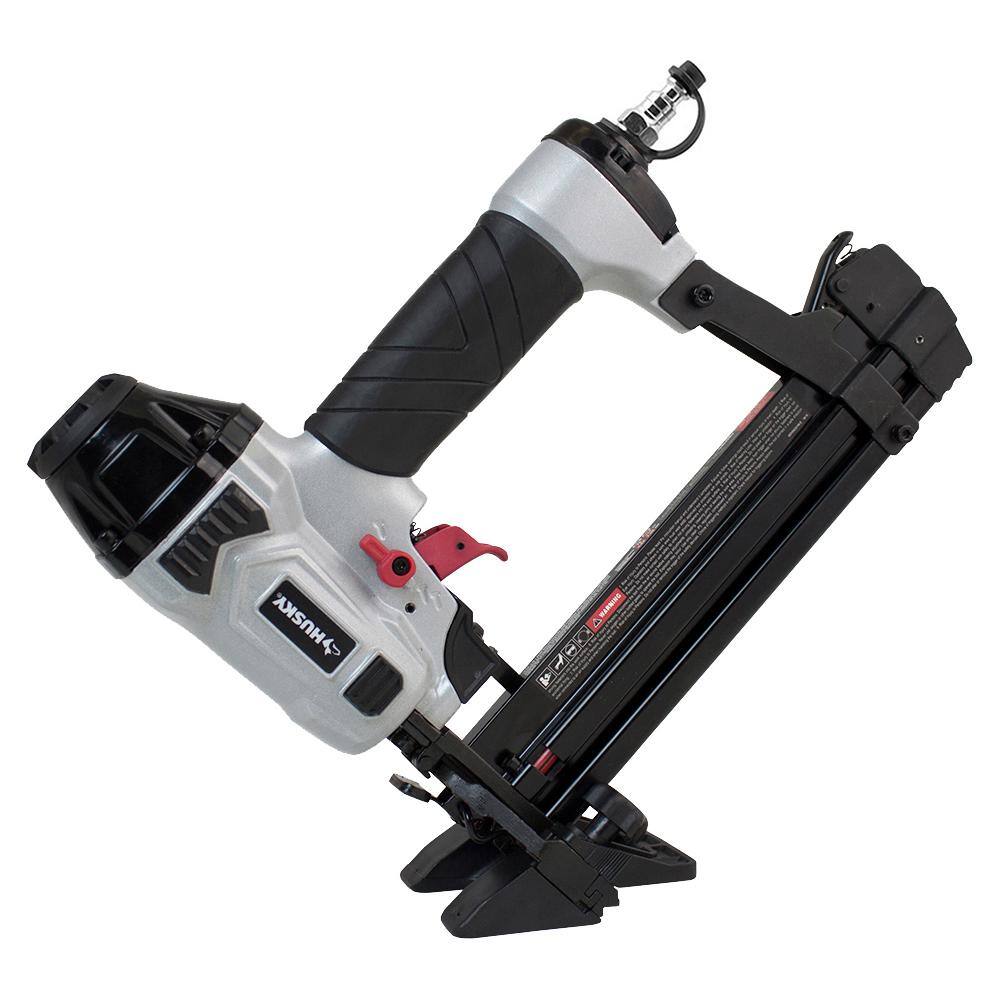 Husky Pneumatic 4-in-1 18-Gauge 1-58 in. Mini Flooring Nailer and Stapler DPFBC940