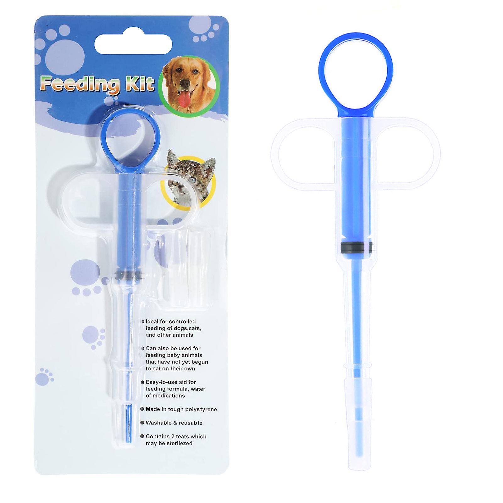 Miman Pet Cat And Dog Pill Syringe Blue