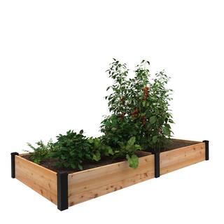 Outdoor Essentials Haven 4 ft. x 8 ft. Natural Cedar Raised Garden Bed (11 in. Height) 455315