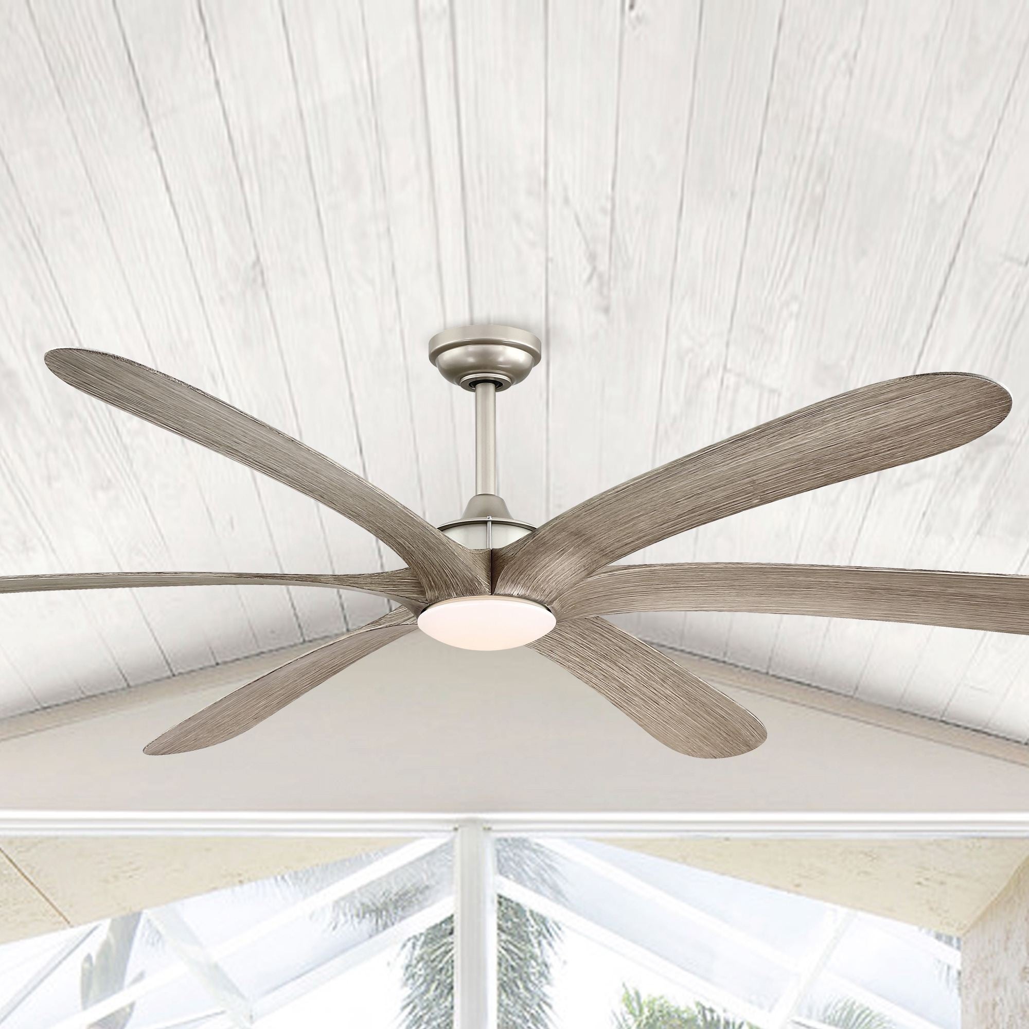 72-inch Driftwood 6-Blade DC Motor Ceiling Fan with Light and Remote Shopping - The Best Deals on Ceiling Fans | 39155376