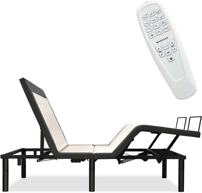 Adjustable Bed Base with Wireless Remote, Zero Gravity Smart Electric Bed Frame with Massage Modes