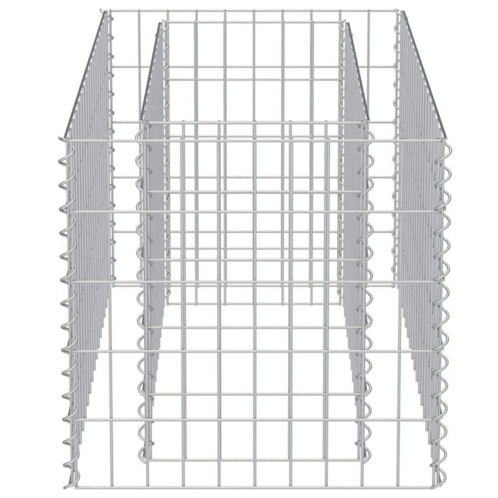 Zeus  Ruta 35.4 in. L x 19.7 in. W x 19.7 in. H Gabion Stone Basket Galvanized Steel Garden Fence wq-590