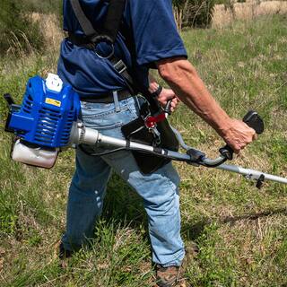 WILD BADGER POWER 52 cc Gas 2-Stroke 2-in-1 Brush Cutter and String Hand Held Trimmer WBP52BCI