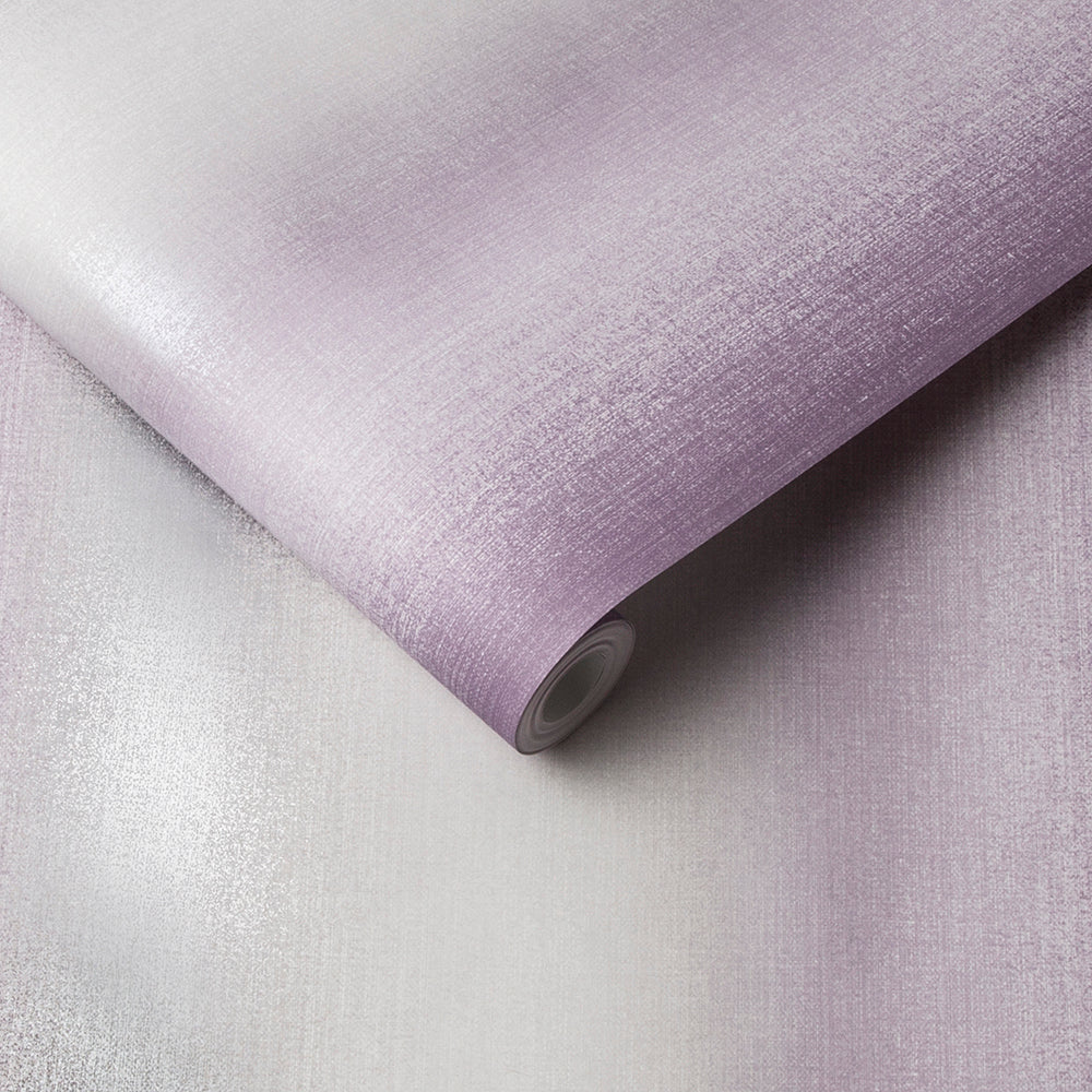 Wild Flower Stripe Plum Wallpaper