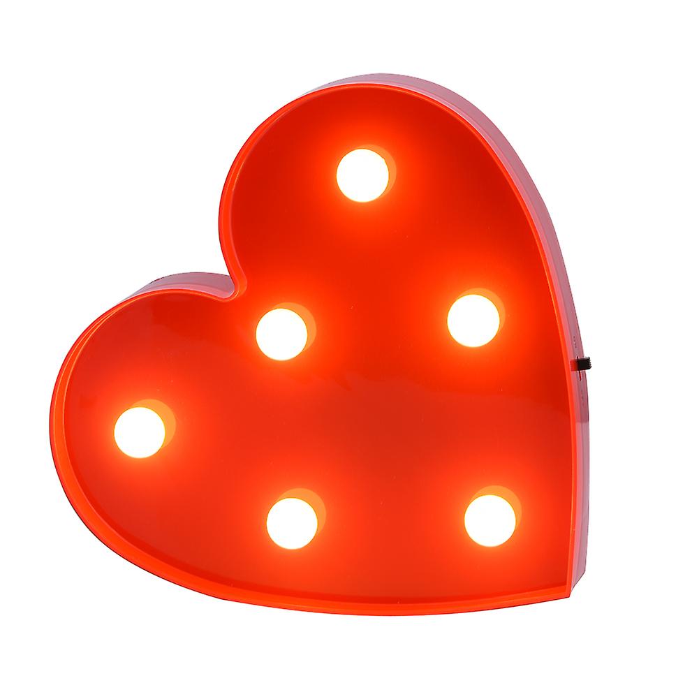 1pc Cute Heart Shape Led Night Light Home Bedroom Baby Kids Room Decoration Lamp Hot