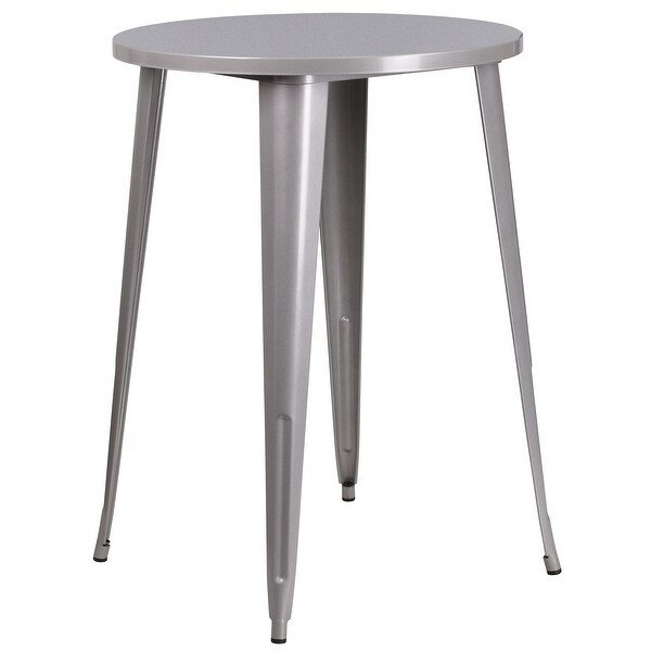 30-inch Indoor/ Outdoor 5-piece Round Metal Table and Stools Set