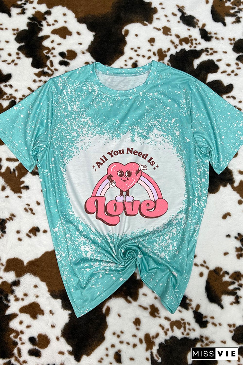 All You Need is Love Valentines Graphic Tee Wholesale