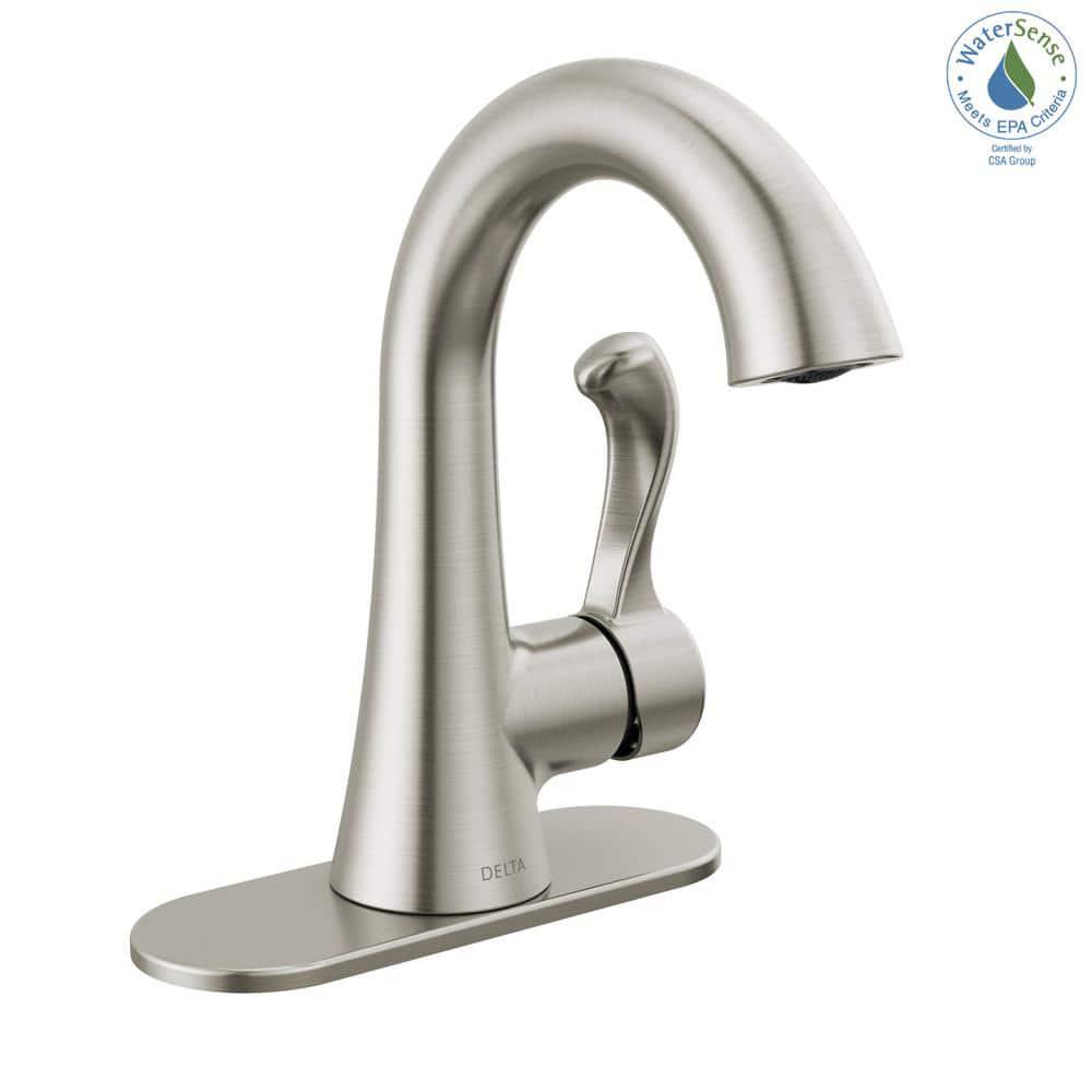 Delta Esato 4 in Centerset Single Handle Bathroom Faucet in Brushed Nickel