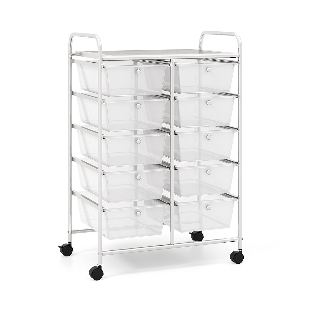 10 Drawer Rolling Storage Cart