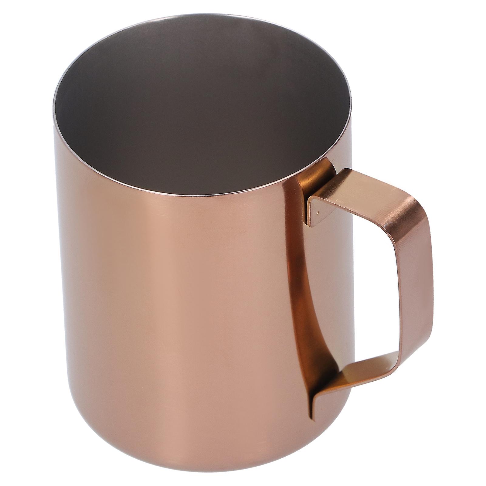 Coffee Mug 304 Stainless Steel Water Cup With Handle Drinkware For Home Bar Restaurantrose Gold