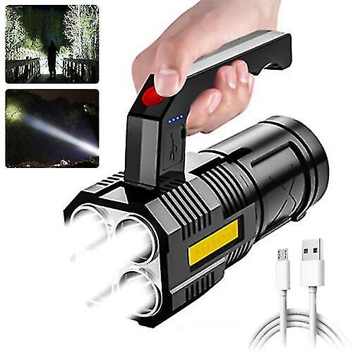 Super Bright Tactical Light Led Flashlight Work Flashlight Usb Camping