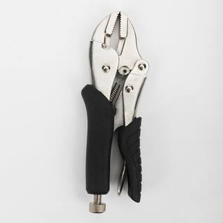 Husky 7 in. Straight Jaw Locking Pliers with Rubber Grip 122S7SCN