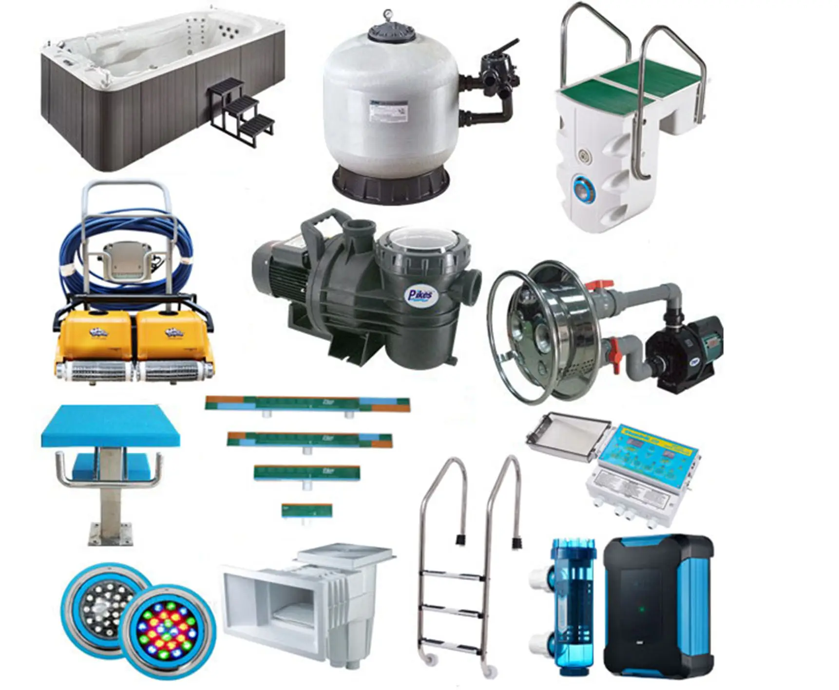 Supply Full Set Swimming Pool Equipment And Cleaning Accessories