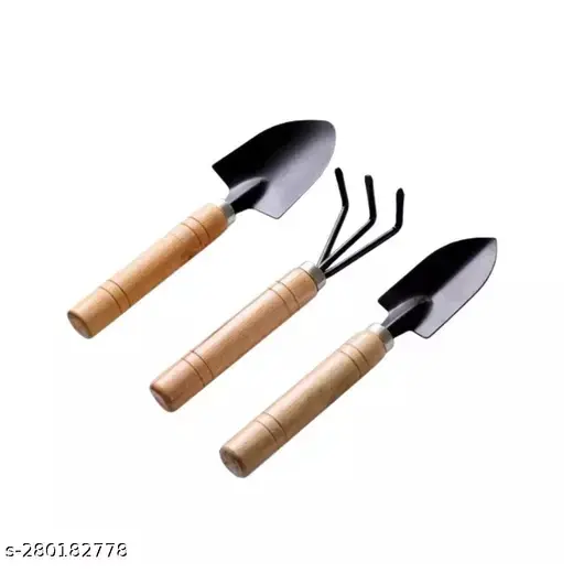 High Quality Stainless Steel Mini Garden Tool Hand Tool with Cartoon Packaging Set Gardening Shovels Spade with Wooden Handle