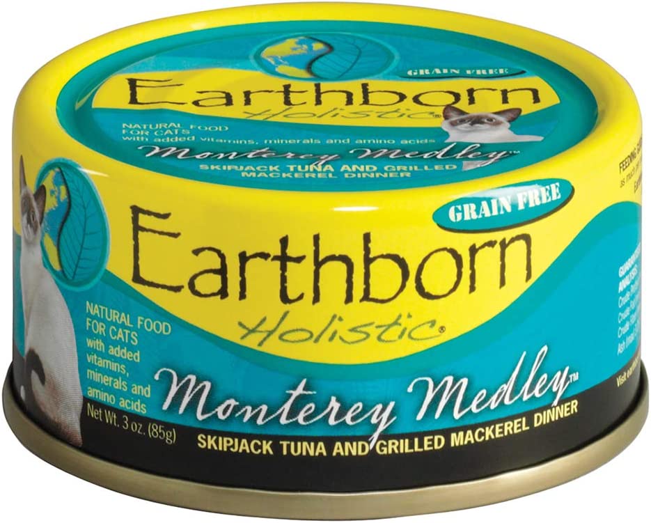 Earthborn Holistic Monterey Medley Grain Free Canned Cat Food 3 Ounce (Pack of 24)