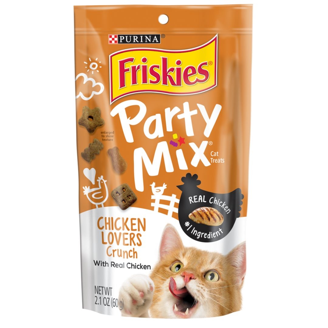 Purina Friskies Party Mix ChickenCrunch Adult Cat Treats