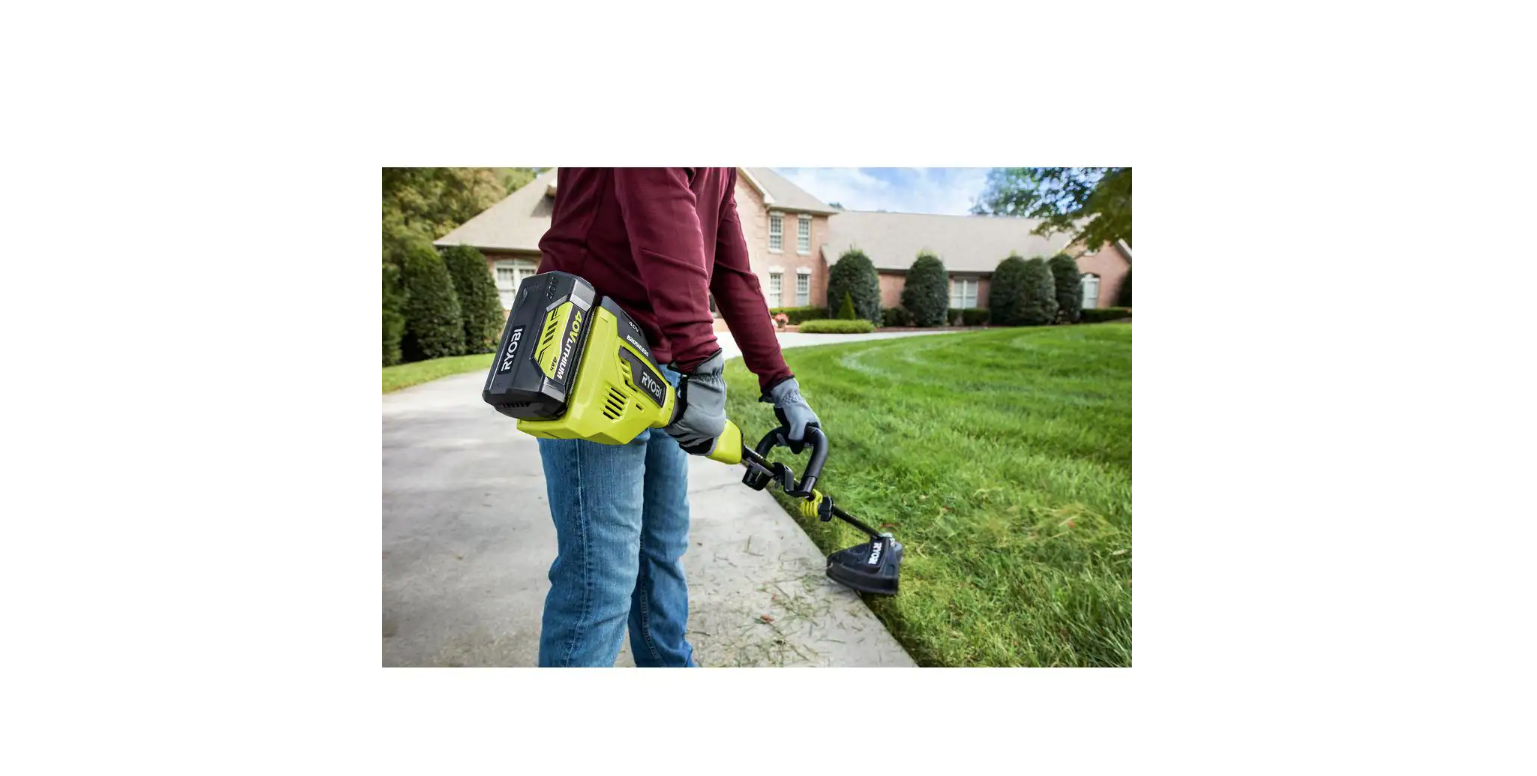 RYOBI RY40270VNM 40V Brushless Cordless Battery Attachment Capable String Trimmer with 4.0 Ah Battery and Charger