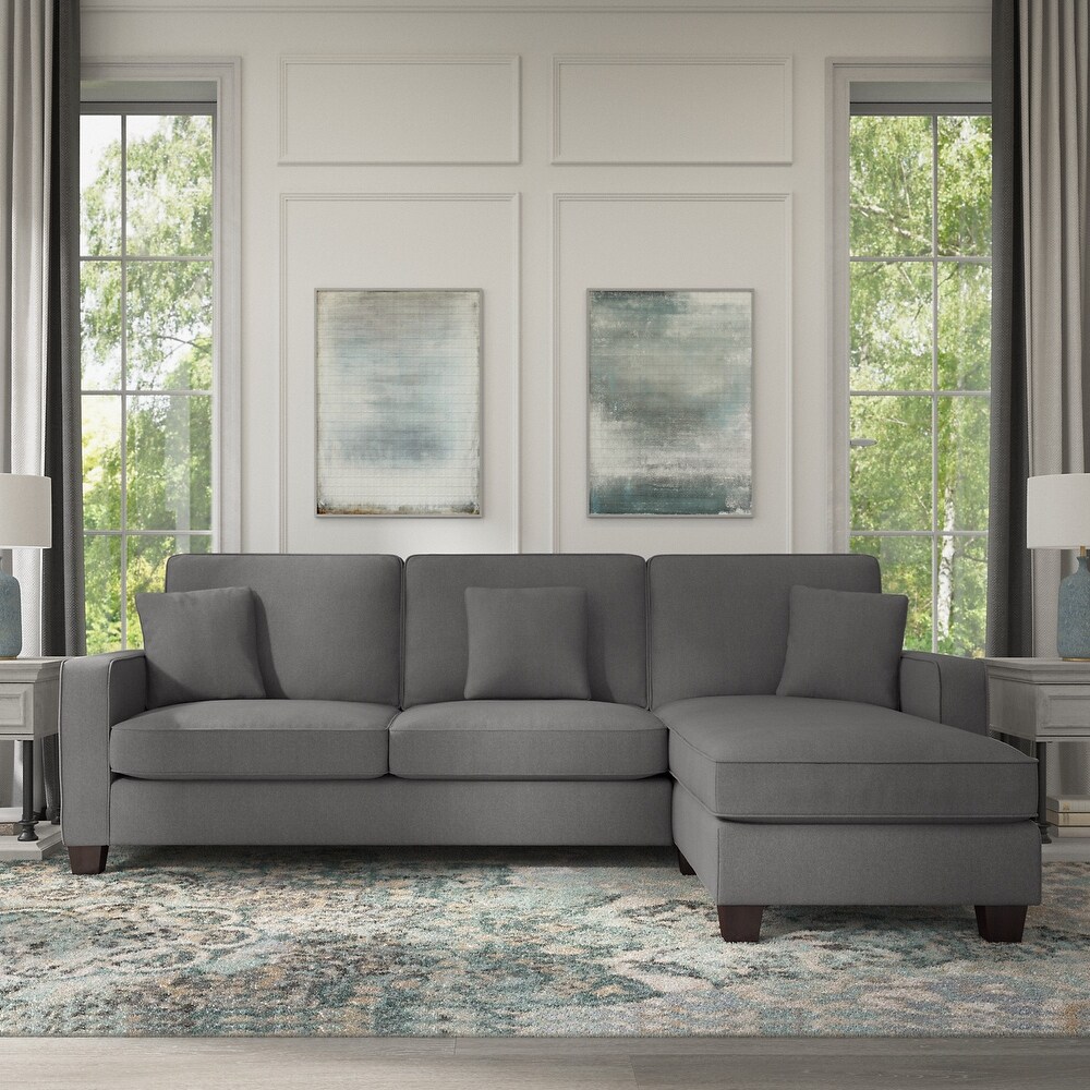 Stockton 102 in. Sectional Sofa w/ Reversible Chaise by Bush Furniture