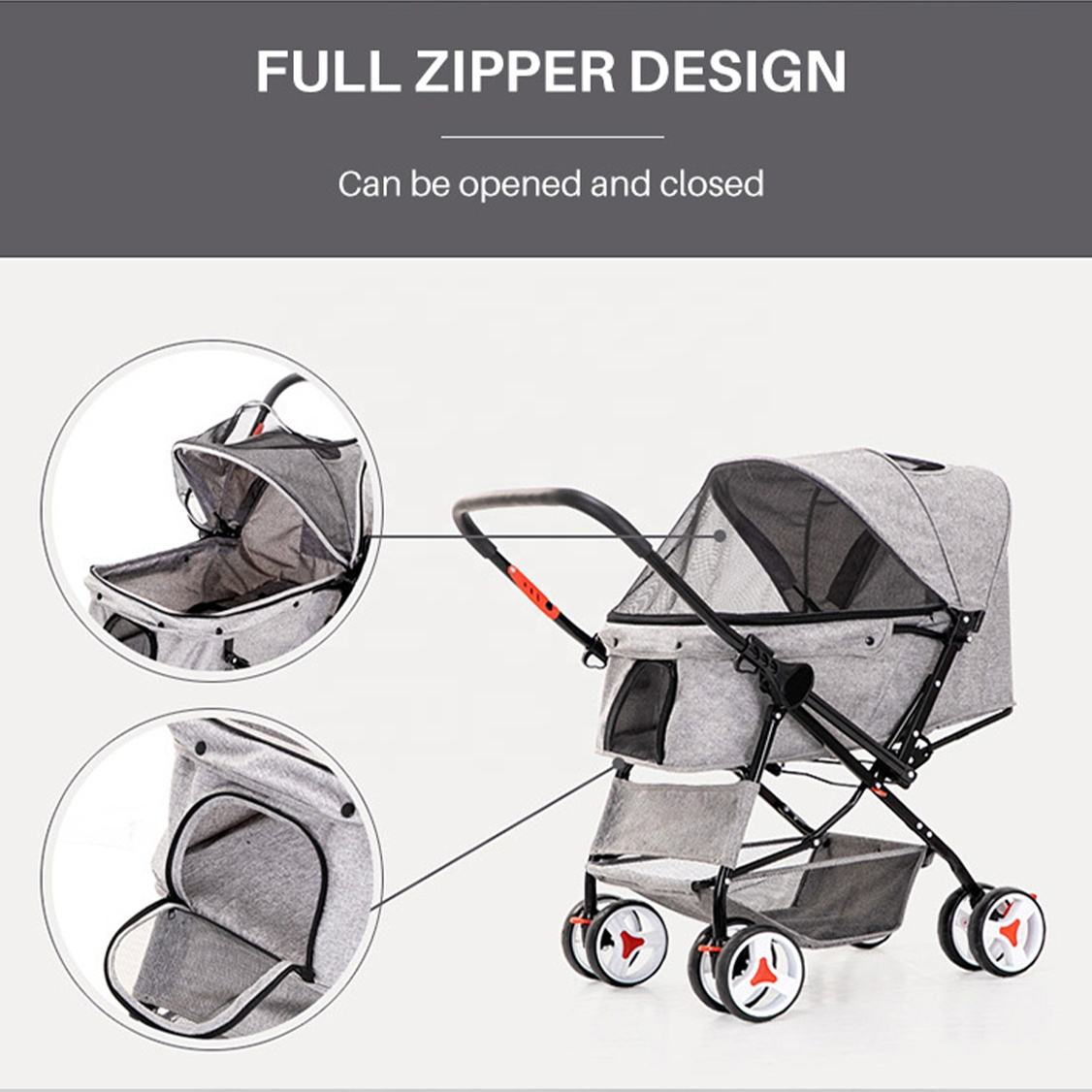 Ly Cheap Dog Stroller Pet Carrier Bike Pet Carrier Cat Travel Carrier Dog Small Dogs Pet Stroller