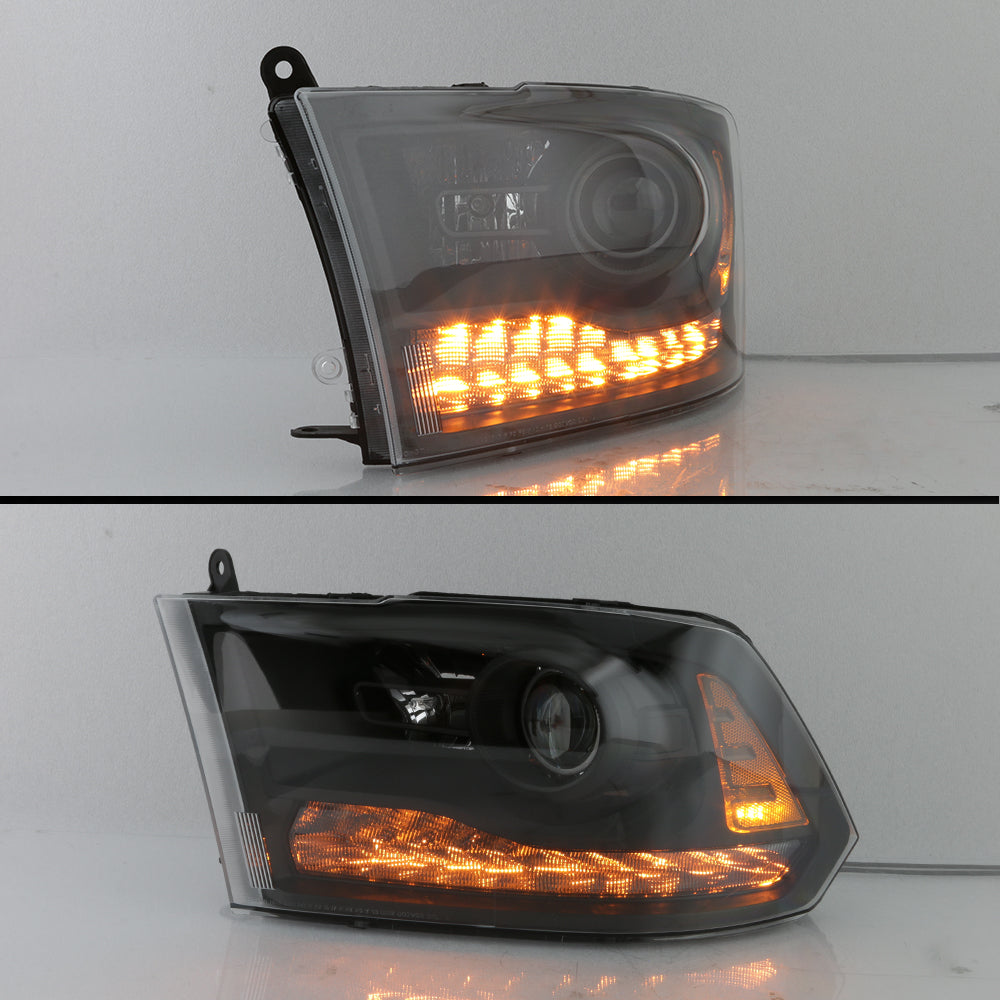 2013-2018 Dodge Ram 1500/2500/3500 Headlights ( Factory Projector Style Only )