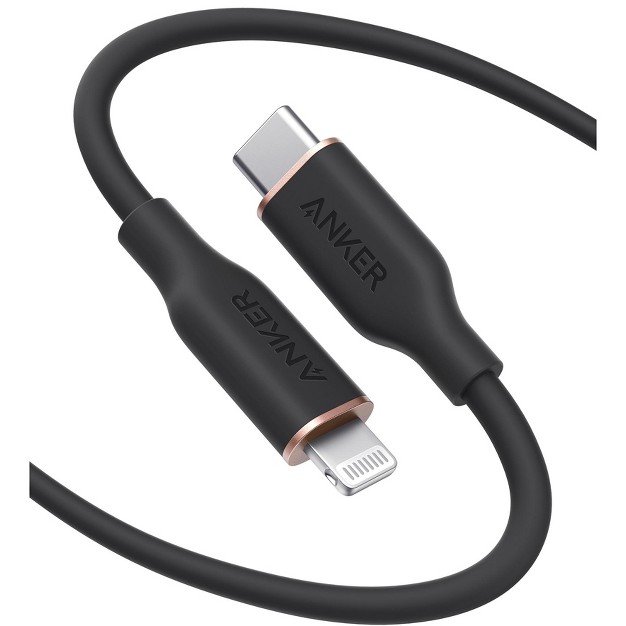 Anker Powerline Iii Flow Usb c With Lightning Connector 6ft Black